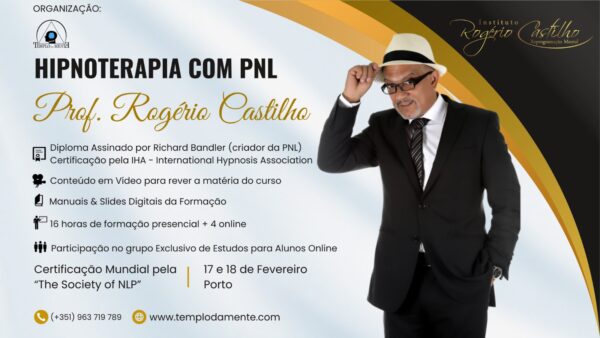 Hipnoterapia com PNL, Prof. Rogério Castilho